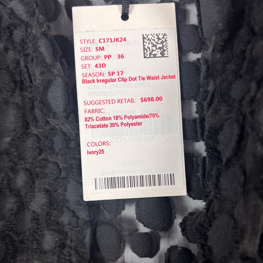 Worth New York Bomber Tie Waist Jacket - Picture 5 of 6